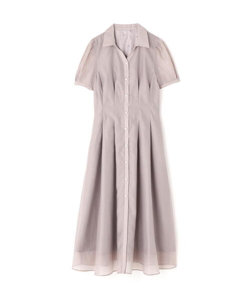 「NATURAL BEAUTY BASIC」 半袖ワンピース SMALL ネイビー レディース_画像2