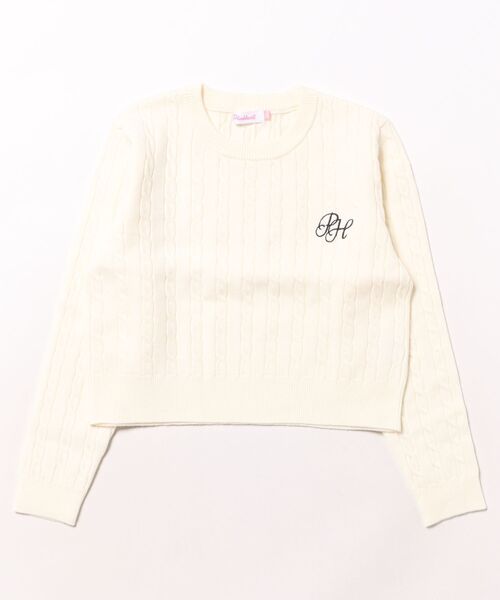 ニット セーター PINKHUNT ピンクハント ケーブル編みニット 1085K キッズ 子供服 女の子