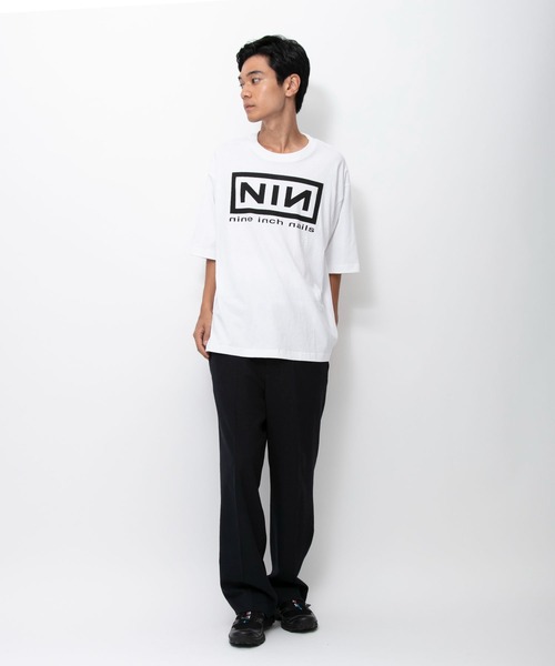 JULY NINE プリント Tシャツ ホワイト Johnbull（ジョンブル） tシャツ アーティストTシャツ（Nine Inch