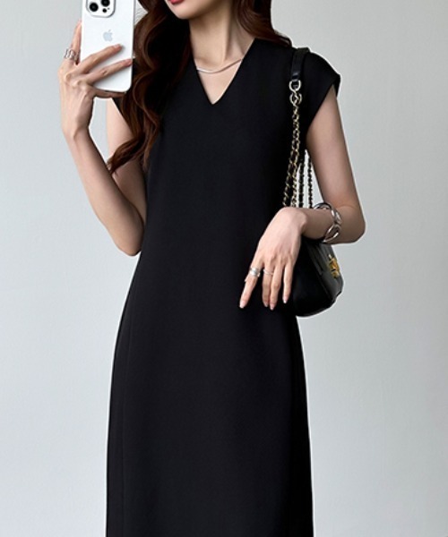 「COCOMOMO」 半袖ワンピース S グレー レディース_画像4