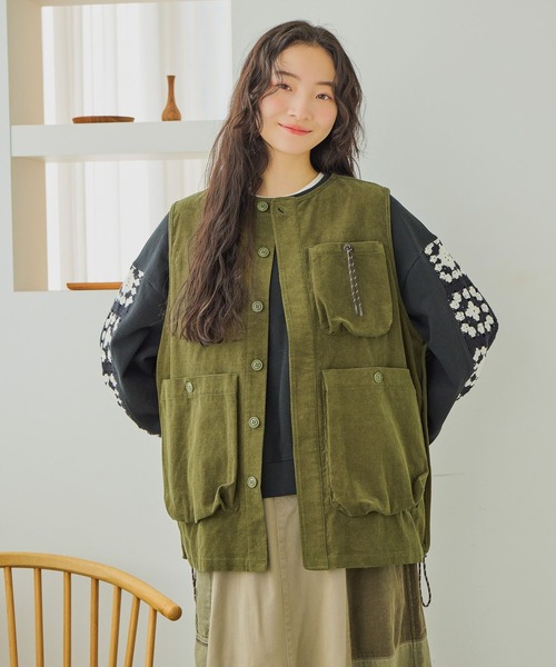 ニコアンド　ボーイズシルエットポケベスト　未使用 セール】ボーイズシルエットポケベスト（ベスト）｜niko and