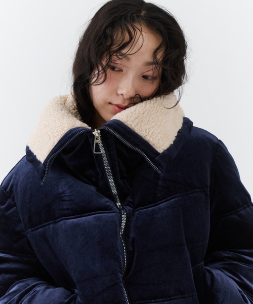 naDime Velvet down jacket ダウンジャケット Prada Velvet Down Jacket | Neiman Marcus