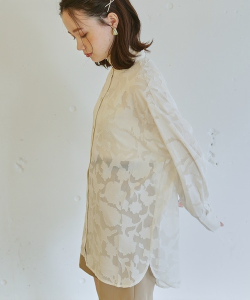 「paravion」 長袖ブラウス FREE ミント レディース_画像4