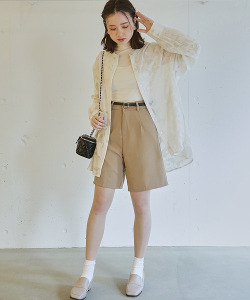 「paravion」 長袖ブラウス FREE ミント レディース_画像7