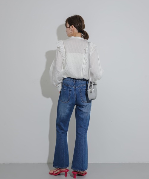 「SENSE OF PLACE by URBAN RESEARCH」 長袖ブラウス ONE ライトブルー レディース_画像5