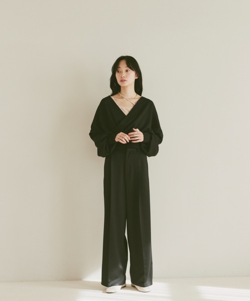 「moi tytto」 長袖カットソー FREE ブラック レディース_画像2