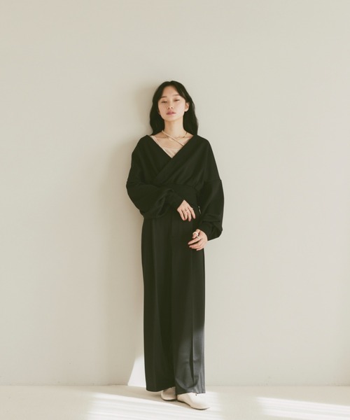 「moi tytto」 長袖カットソー FREE ブラック レディース_画像3