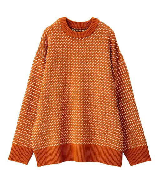 「GeeRA」 長袖ニット MEDIUM オレンジ レディース_画像4