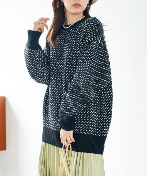 「GeeRA」 長袖ニット MEDIUM オレンジ レディース_画像8