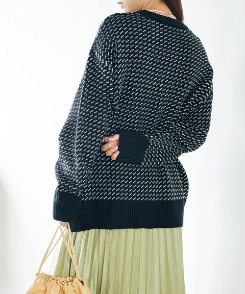 「GeeRA」 長袖ニット MEDIUM オレンジ レディース_画像9