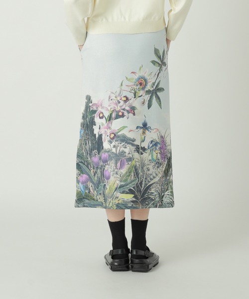 ZUCCa／WILD FLOWER JERSEY ／スカート ZUCCa（ズッカ） スカート WILD FLOWER JERSEY / S : ZOZOTOWN Yahoo