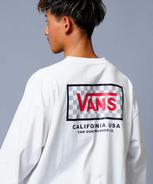 VANS（ヴァンズ） 長袖Tシャツ X-LARGE ホワイト メンズ : ZOZOTOWN