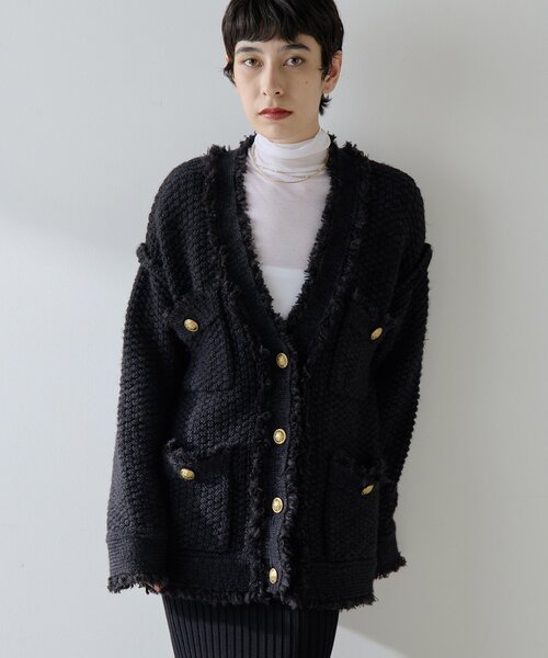Whim Gazette（ウィム ガゼット） ニットカーディガン FREE ブラック