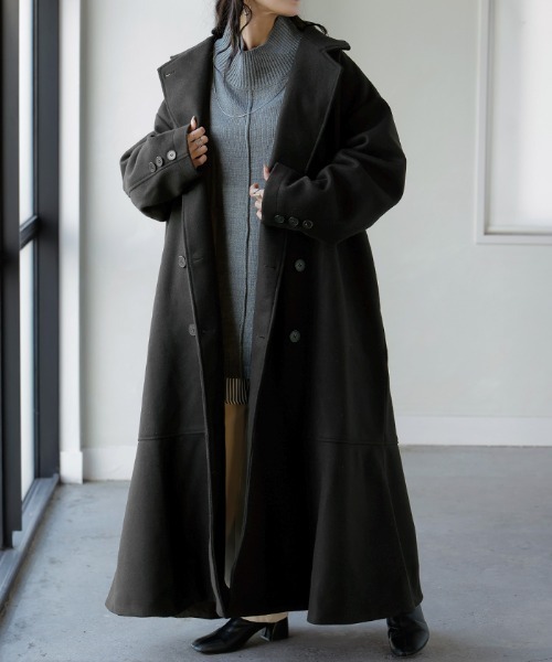 HUG.U（ハグユー） コート チェスターコート ほどよマーメイド” ロング