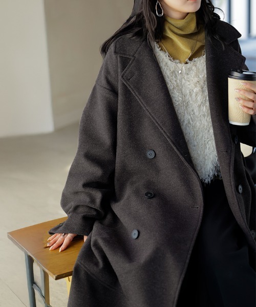 HUG.U（ハグユー） コート チェスターコート ほどよマーメイド” ロング