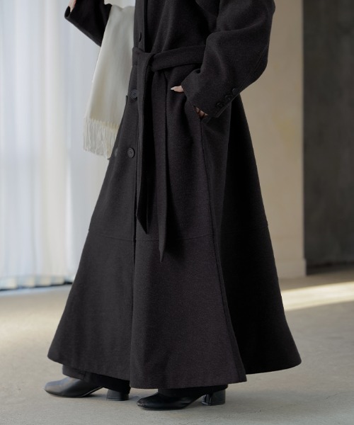 HUG.U（ハグユー） コート チェスターコート ほどよマーメイド” ロング