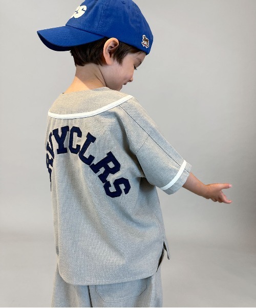 トレーナー Polyester CANAPA Baseball Shirt キッズ 子供服 男の子 女の子の画像
