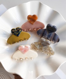 Port（ポート） ヘアクリップ 「 」 ハート モチーフ ニュアンス ミニ