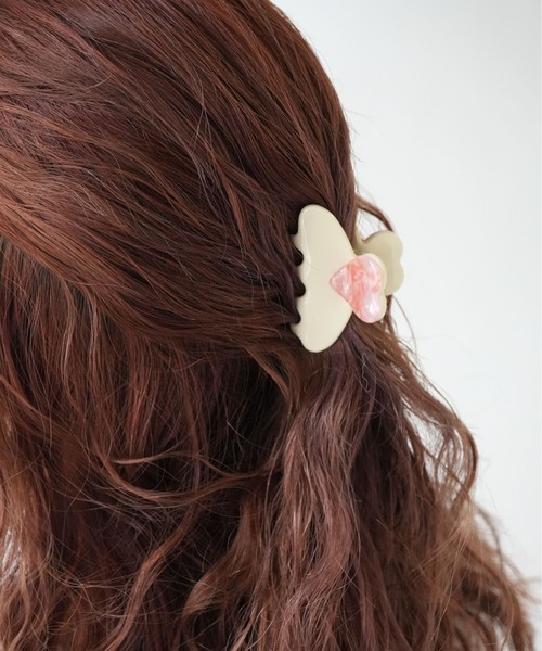 Port（ポート） ヘアクリップ 「 」 ハート モチーフ ニュアンス ミニ