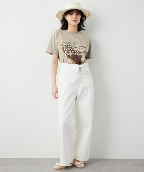Whim Gazette（ウィム ガゼット） tシャツ 半袖 Eagle Tee レディース