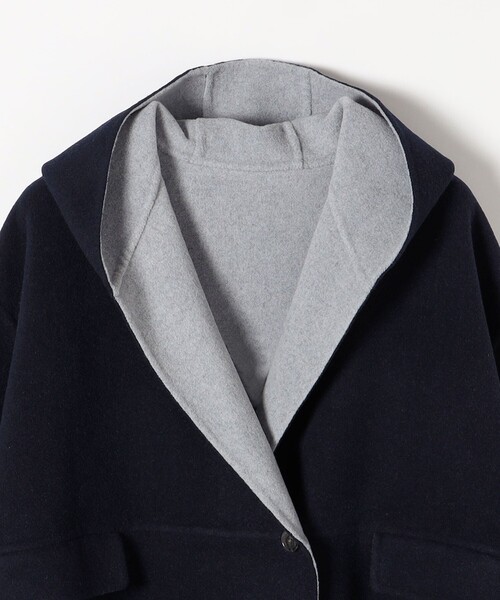 「SHIPS any」 コート ONE SIZE ネイビー レディース_画像4