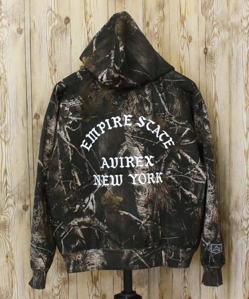 AVIREX（アヴィレックス） パーカー ZIP UP HOODIE”REAL TREE CAMO