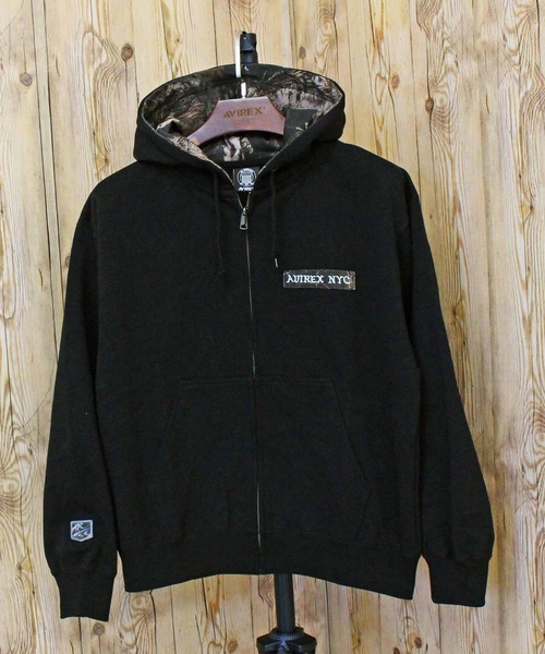 AVIREX（アヴィレックス） パーカー ZIP UP HOODIE”REAL TREE CAMO