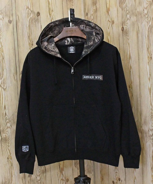AVIREX（アヴィレックス） パーカー ZIP UP HOODIE”REAL TREE CAMO
