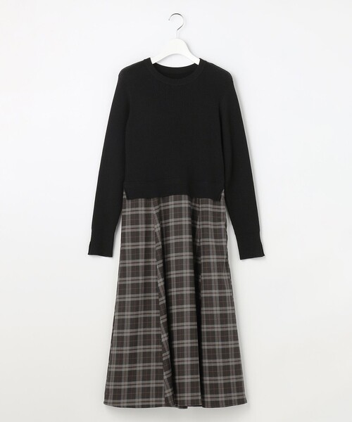「ANY SIS」 ドッキングワンピース LARGE ブラック レディース_画像9