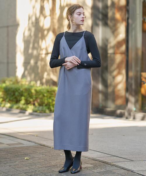 「DRESSTERIOR」 キャミソールワンピース 34 ブラック レディースの画像