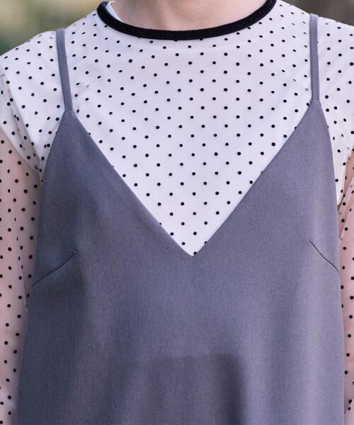 「DRESSTERIOR」 キャミソールワンピース 34 ブラック レディースの画像