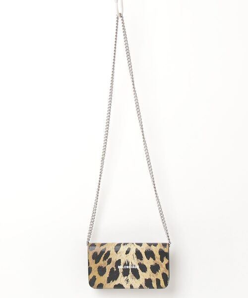 BALENCIAGA（バレンシアガ） レオパード ショルダーバッグ - ベージュ