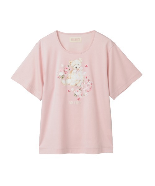 PINK HOUSE（ピンクハウス） tシャツ 半袖 テディローズプリント