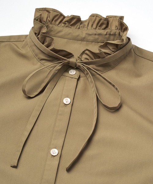 「RANAN」 長袖ブラウス L サックスブルー レディース_画像2