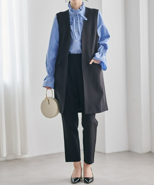 「RANAN」 長袖ブラウス L サックスブルー レディース_画像6