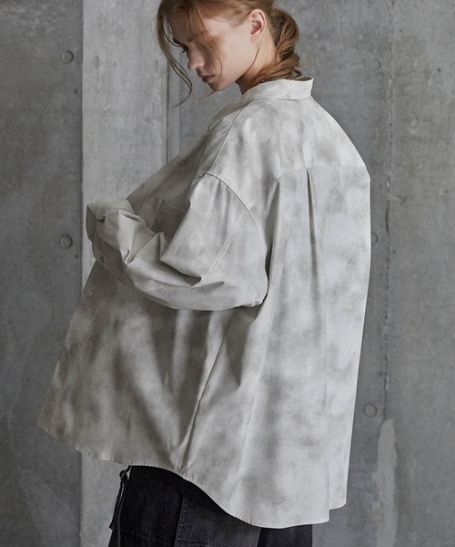 「SERACE」 長袖シャツ M グレー メンズ_画像5