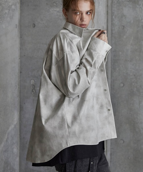 「SERACE」 長袖シャツ M グレー メンズ_画像7