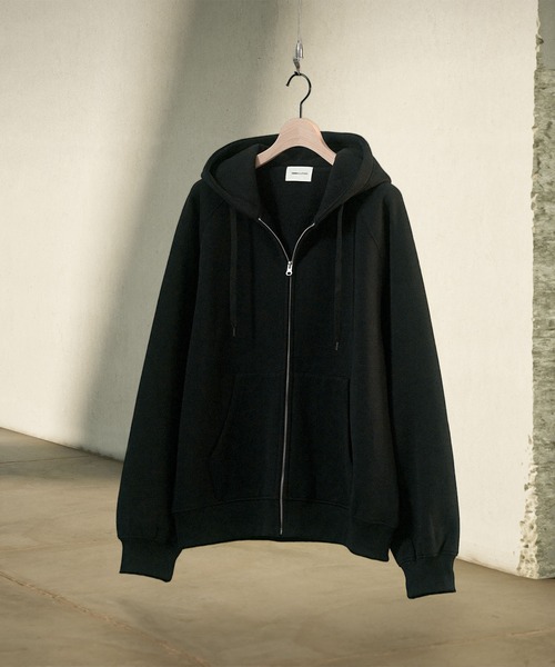 「EMMA CLOTHES」 ジップアップパーカー L チャコールグレー メンズ_画像2
