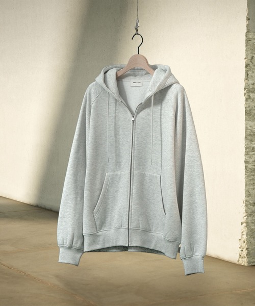 「EMMA CLOTHES」 ジップアップパーカー L チャコールグレー メンズ_画像3