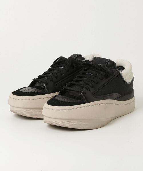 Y-3 「Y-3」 ローカットスニーカー 26.5cm ブラック×ホワイト メンズ 