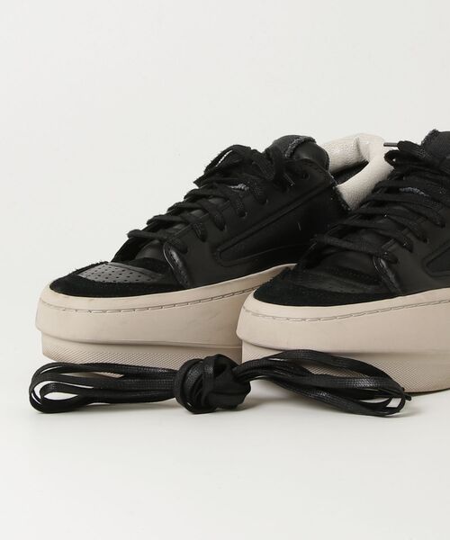「Y-3」 ローカットスニーカー 26.5cm ブラック×ホワイト メンズの画像