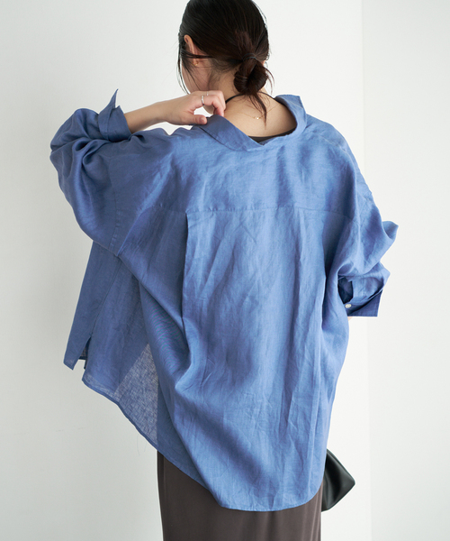 Plage☆ブラウス plage（プラージュ） ブラウス シャツ Linen Tent Line シャツ