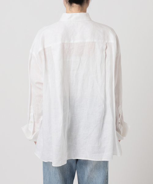 ⭐️Plage⭐️プラージュ ホワイト リネン 長袖シャツ plage（プラージュ） シャツ ブラウス 「追加」Linen Short シャツ