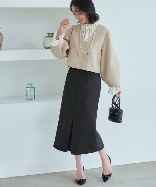 「RUIRUE BOUTIQUE」 セットアップ M ネイビー レディースの画像