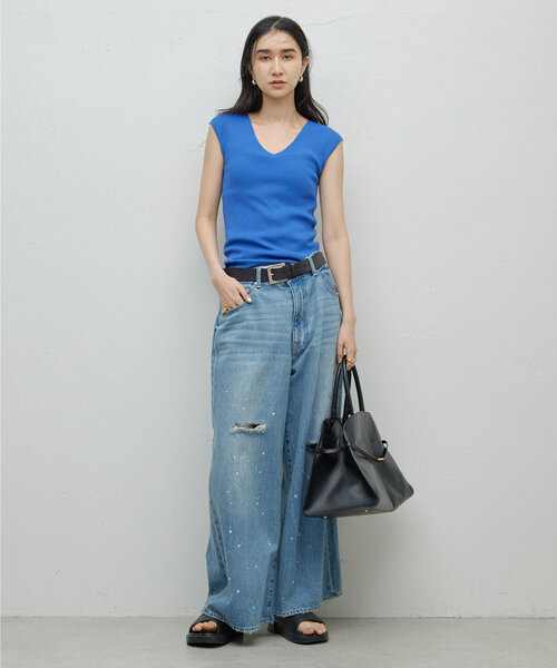 「GALLARDAGALANTE」 デニムパンツ 0 ブルー レディース_画像2