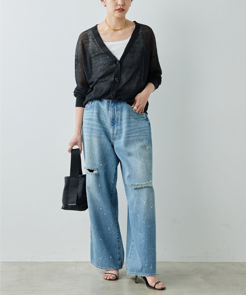 「GALLARDAGALANTE」 デニムパンツ 0 ブルー レディース_画像9