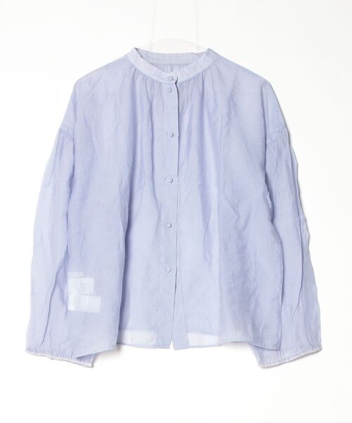 「KBF」 ワンポイント長袖ブラウス ONE SIZE ブルー レディース_画像2