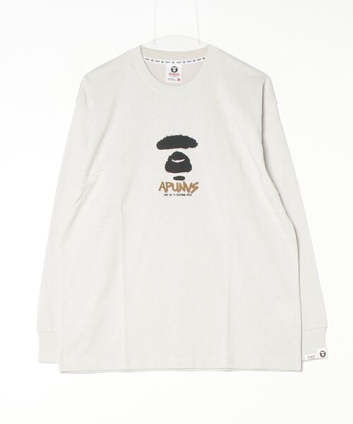 「AAPE BY A BATHING APE」 長袖Tシャツ X-LARGE グレー系その他6 メンズ_画像2