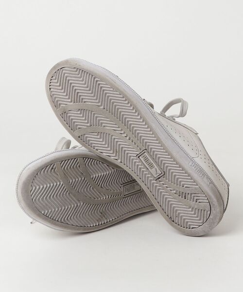 「PUMA」 ローカットスニーカー 24.5cm ホワイト×ゴールド メンズ_画像3