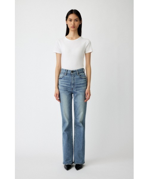 ワイドパンツ ジーンズ デニム デニムパンツ 「シリーズ累計24万本販売」MVS FLARE レディースの画像